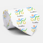 Triathlon cool und einzigartig Design Krawatte (Gerollt)
