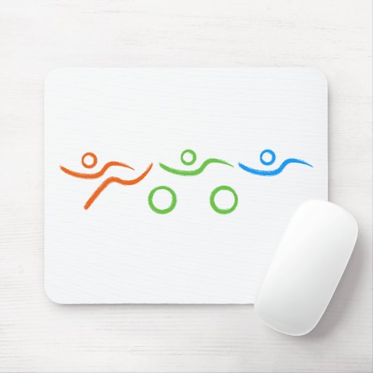 Triathlon cool und einzigartig Design Mousepad (Mit Mouse)