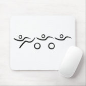 Triathlon cool und einzigartig Design Mousepad (Mit Mouse)