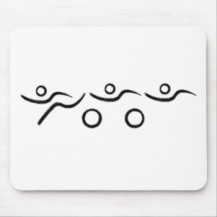 Triathlon cool und einzigartig Design Mousepad