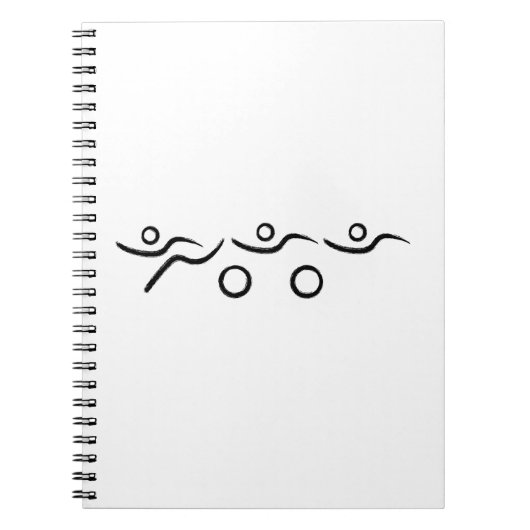 Triathlon cool und einzigartig Design Notizblock (Vorderseite)