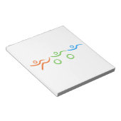 Triathlon cool und einzigartig Design Notizblock (angewinkelt)