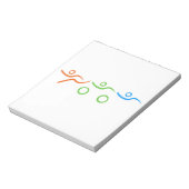 Triathlon cool und einzigartig Design Notizblock (Rotiert)