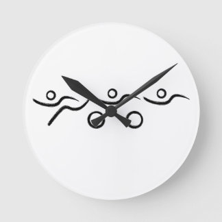 Triathlon cool und einzigartig Design Runde Wanduhr