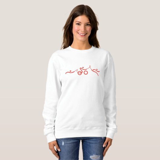 Triathlon cool und einzigartig Original-Design. Sweatshirt (Vorne ganz)