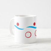 Triathlon coole Logo-Abbildung Kaffeetasse (Vorderseite Links)