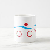 Triathlon coole Logo-Abbildung Kaffeetasse (Mittel)