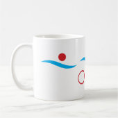 Triathlon coole Logo-Abbildung Kaffeetasse (Links)