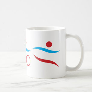 Triathlon coole Logo-Abbildung Kaffeetasse
