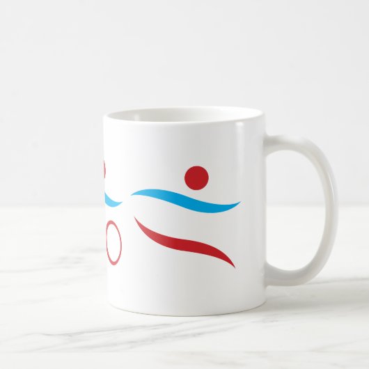 Triathlon coole Logo-Abbildung Kaffeetasse (Rechts)