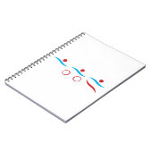 Triathlon coole Logo-Abbildung Notizblock (Linke Seite)
