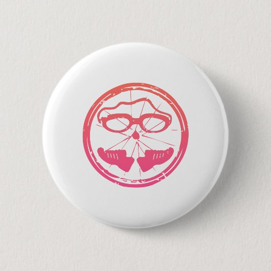 Triathlon-cooles Design Button (Vorderseite)