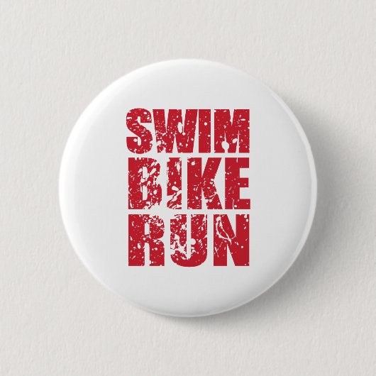 Triathlon-cooles Design Button (Vorderseite)