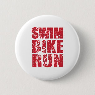 Triathlon-cooles Design Button