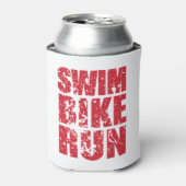 Triathlon-cooles Design Dosenkühler (Kanne Vorderseite)