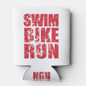 Triathlon-cooles Design Dosenkühler (Rückseite)