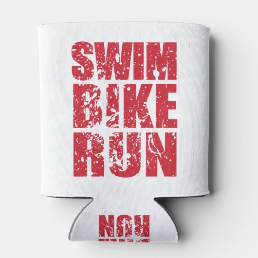 Triathlon-cooles Design Dosenkühler (Rückseite)