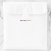 Triathlon-cooles Design Dreieckiger Aufkleber (Tasche)