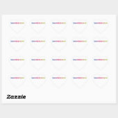 Triathlon-cooles Design Herz-Aufkleber (Blatt)