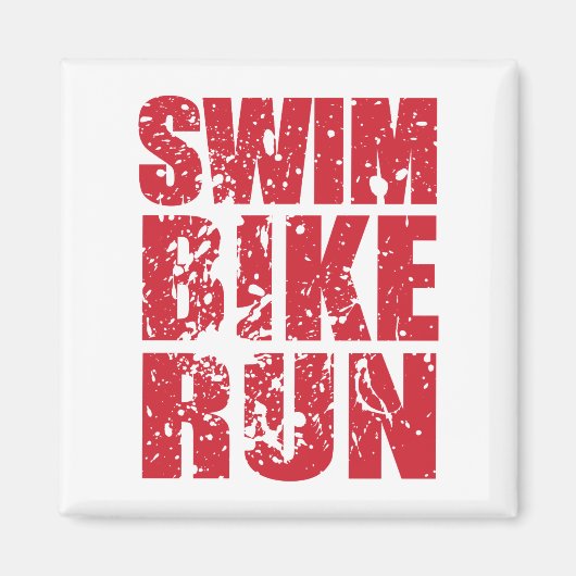 Triathlon-cooles Design Magnet (Vorne)