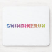 Triathlon-cooles Design Mousepad (Vorne)