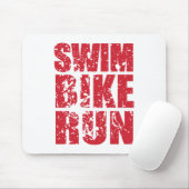 Triathlon-cooles Design Mousepad (Mit Mouse)