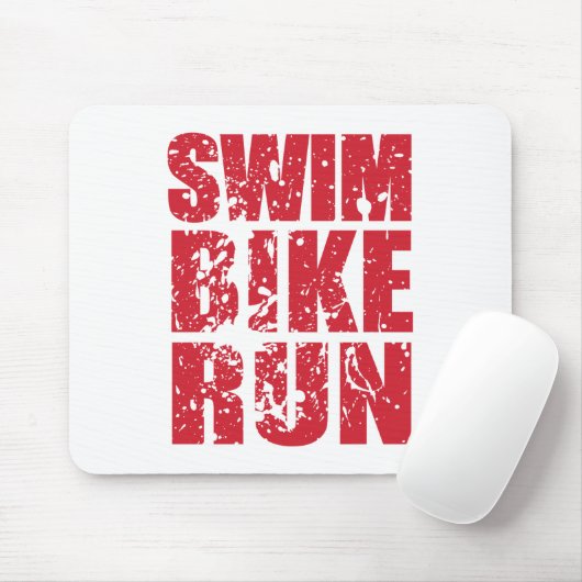 Triathlon-cooles Design Mousepad (Mit Mouse)