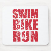 Triathlon-cooles Design Mousepad (Vorne)