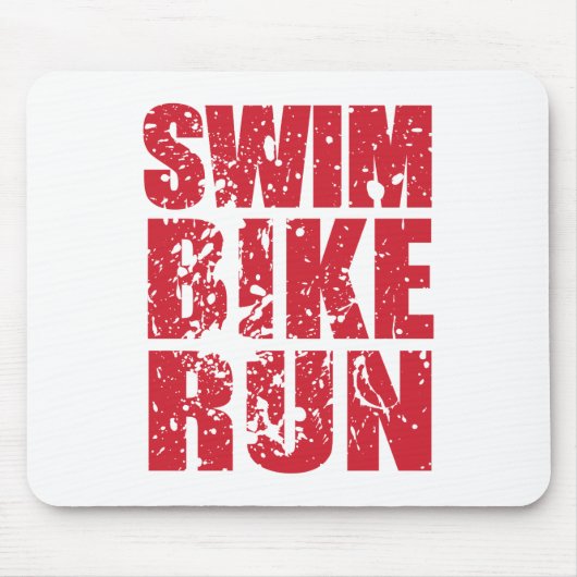 Triathlon-cooles Design Mousepad (Vorne)