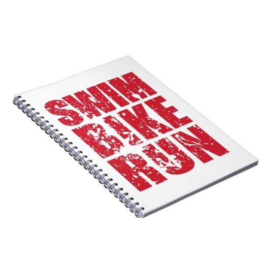 Triathlon-cooles Design Notizblock (Rechte Seite)