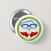 Triathlon cooles künstlerisches Design Button (Vorne & Hinten)