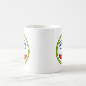 Triathlon cooles künstlerisches Design Kaffeetasse (Mittel)