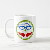 Triathlon cooles künstlerisches Design Kaffeetasse (Links)