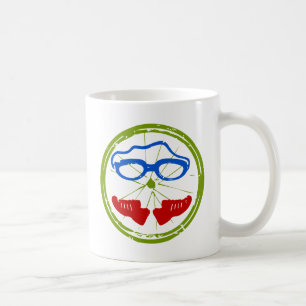 Triathlon cooles künstlerisches Design Kaffeetasse