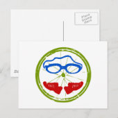 Triathlon cooles künstlerisches Design Postkarte (Vorne/Hinten)