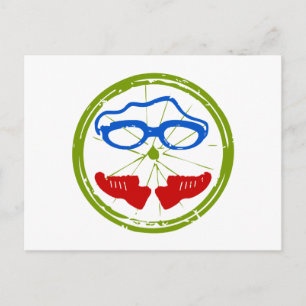 Triathlon cooles künstlerisches Design Postkarte