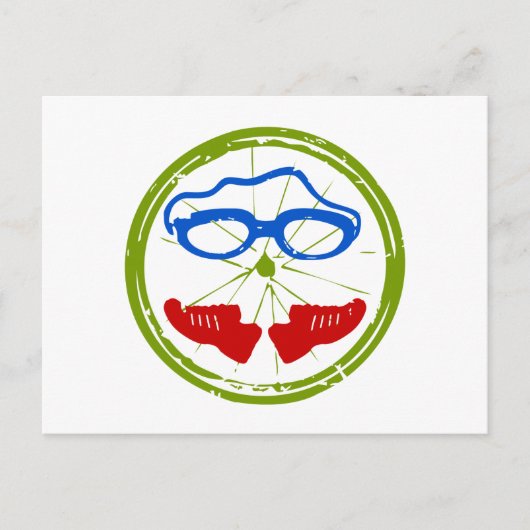 Triathlon cooles künstlerisches Design Postkarte (Vorderseite)