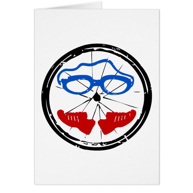 Triathlon-cooles künstlerisches Logo (Vorne)