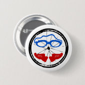 Triathlon-cooles künstlerisches Logo Button (Vorne & Hinten)