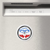 Triathlon-cooles künstlerisches Logo Magnet (In Situ (Geschirrspüler))