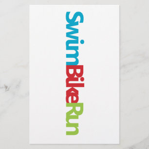 Triathlon-cooles Logo für alle Sportliebhaber Briefpapier