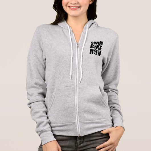 Triathlon-cooles Logo für alle Sportliebhaber Hoodie (Vorderseite)