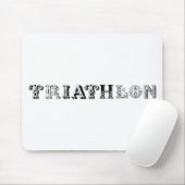 Triathlon-cooles Logo für alle Sportliebhaber Mousepad (Mit Mouse)