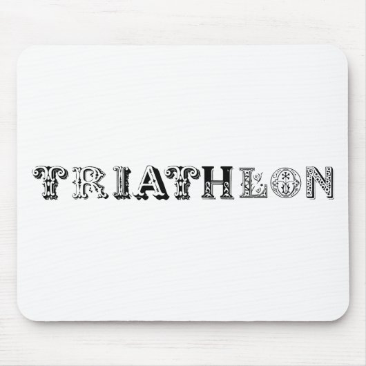 Triathlon-cooles Logo für alle Sportliebhaber Mousepad (Vorne)