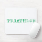 Triathlon-cooles Logo für alle Sportliebhaber Mousepad (Mit Mouse)