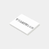 Triathlon-cooles Logo für alle Sportliebhaber Post-it Klebezettel (angewinkelt)