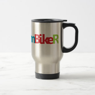 Triathlon-cooles Logo für alle Sportliebhaber Reisebecher