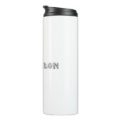 Triathlon-cooles Logo für alle Sportliebhaber Thermosbecher (Nach rechts gedreht)