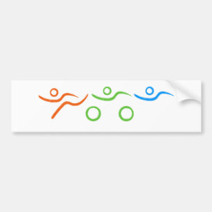 Triathlon cooles und einzigartiges Design Autoaufkleber