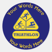 Triathlon Custom Sticker (Vorderseite)